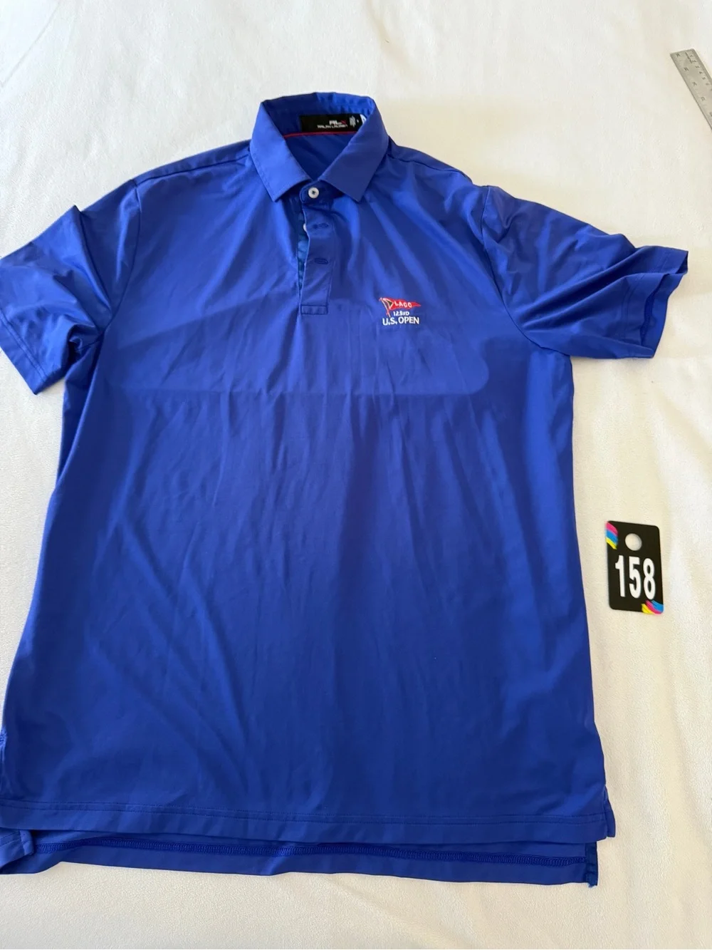 Ralph Lauren Men's Polo - Royal Blue LACC US Open